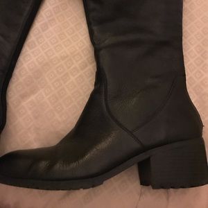 Halston Faux Fur over the knee boot